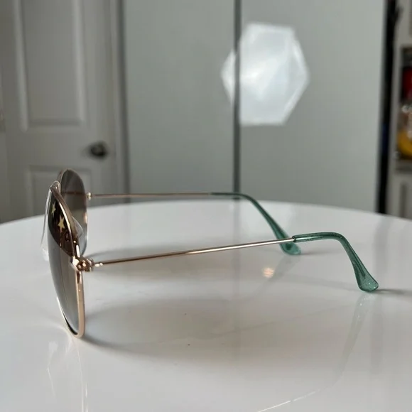 Juicy Couture Star Aviator Gold & Teal Sunglasses NWOT - Picture 5 of 12